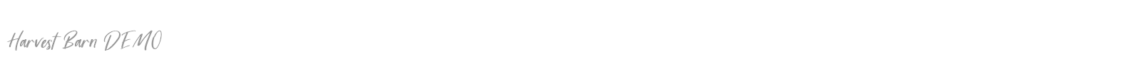 Harvest Barn font preview